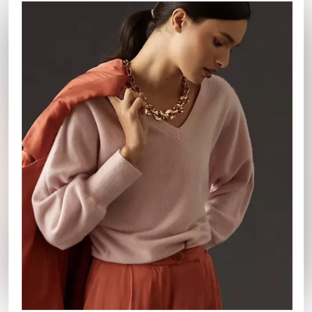Anthroplogie large cashmere sweater